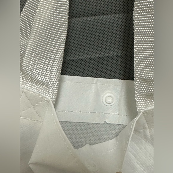 Large Lululemon reusable Bag Black and White logo Tote - Picture 5 of 9